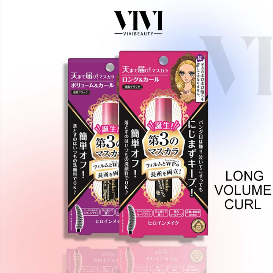 Jual Kiss Me Heroine Make Long & Curl Mascara Advanced Film + Eyeliner Gel Pen Tahan Air Anti Luntur 24 Jam Waterproof | Shopee Indonesia