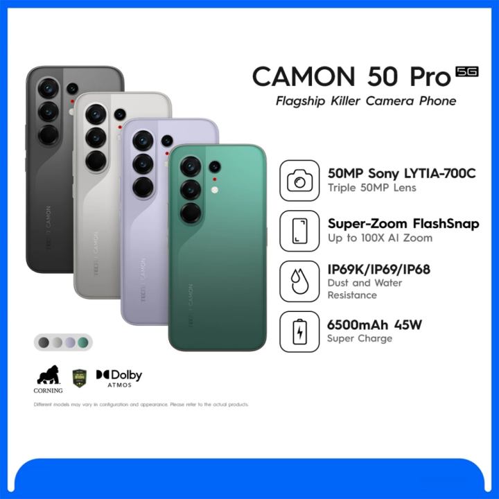 TECNO CAMON 50 PRO 5G - 8GB+256GB 12GB+256GB Series | Lazada Indonesia