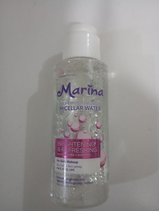 marina micellar water brightening & refreshing 90ml | Lazada Indonesia