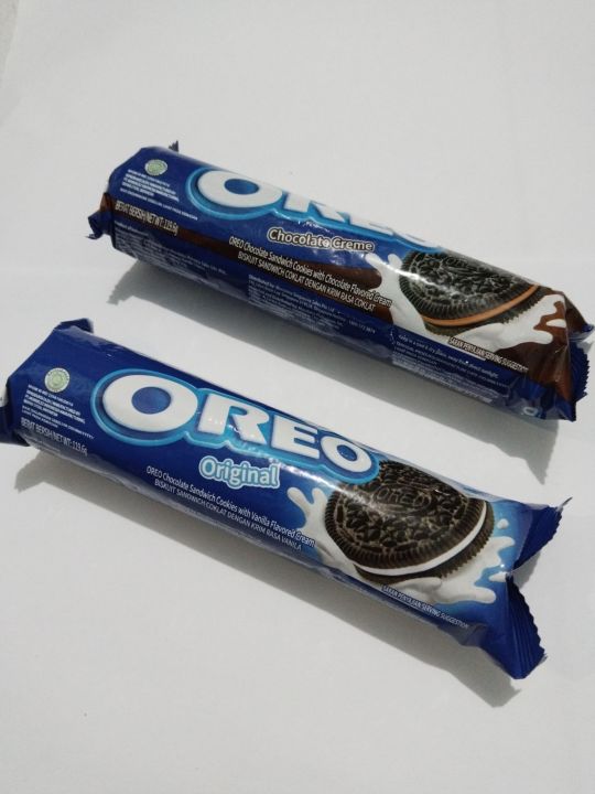 OREO 2 PCS 119.6g Tersedia rasa Original dan Chocolate creme | Lazada Indonesia