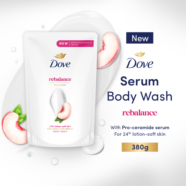 [NEW] Dove Pro-Ceramide Serum Body Wash Rebalance 380gr - Sabun Mandi Cair Pouch Refill | Lazada Indonesia