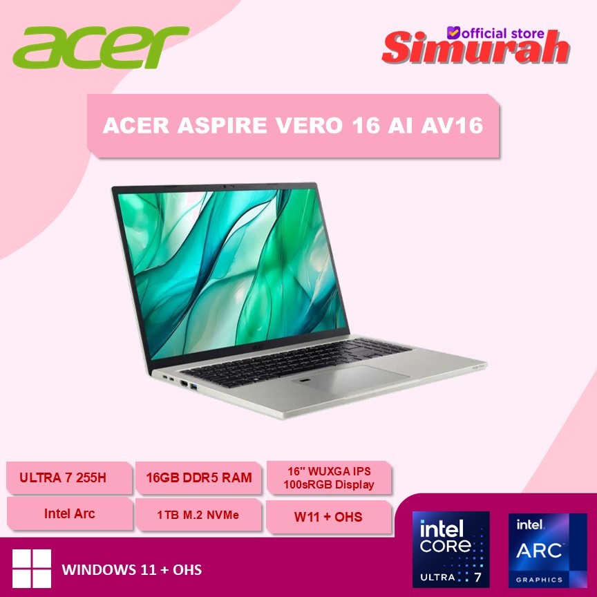 Jual ACER ASPIRE VERO 16 AI AV16 | Shopee Indonesia
