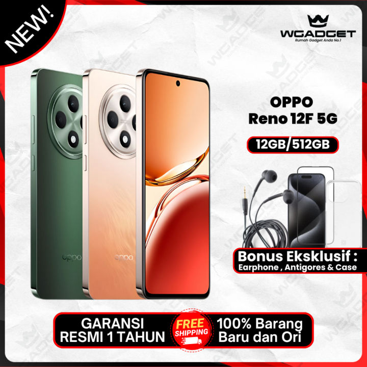 Oppo Reno 12 F 5G [12/512 GB] [12/256 GB] 4G [8/256 GB] Garansi Resmi | Lazada Indonesia