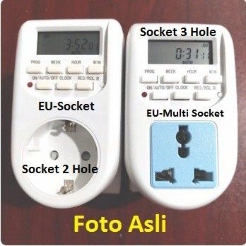 Programmable Digital Timer Switch Weekly Stop Kontak Minggu 16 Program | Lazada Indonesia