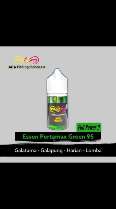 AGA Essen PERTAMAX GREEN 95 Target Ikan Besar Babon Indukan Umpan Pancing Semua Ikan 15ml 30ml | Lazada Indonesia