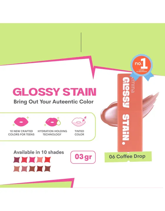 Emina Glossy Stain 06 Coffee Drop 3 g 82892733