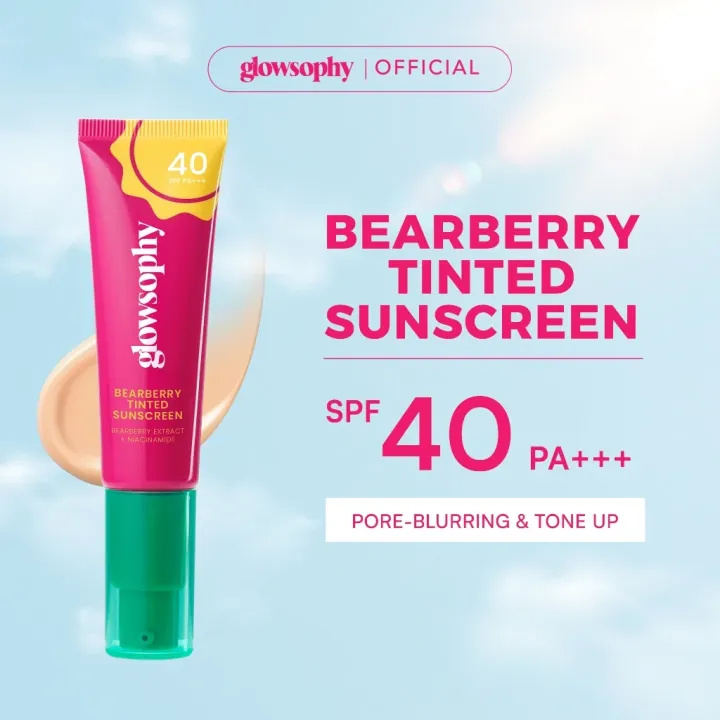 Glowsophy Tinted Sunscreen Bearberry SPF 40 PA+++ | Lazada Indonesia