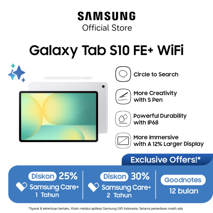 Samsung Galaxy Tab S10 FE+ WiFi [12GB/256GB] | Lazada Indonesia