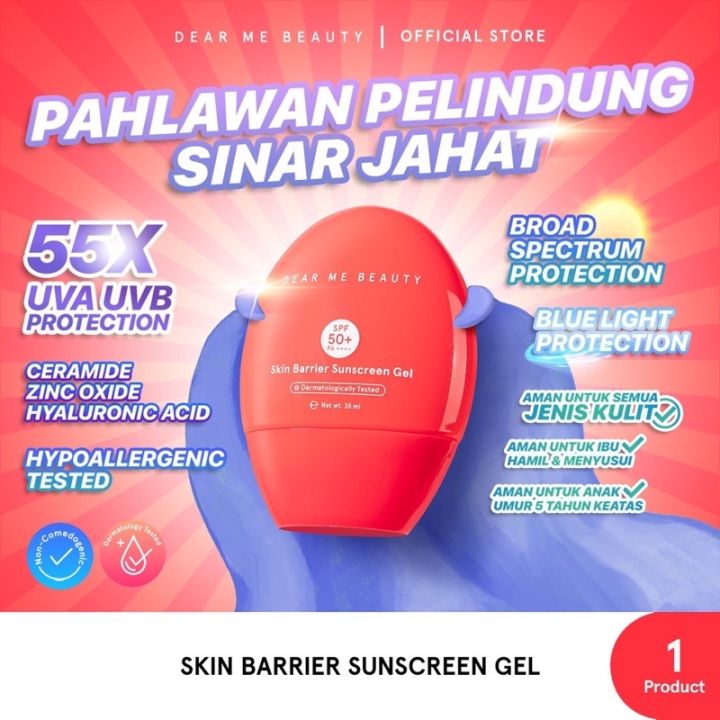 Dear Me Beauty Skin Barrier Sunscreen Gel SPF 50 PA++++
