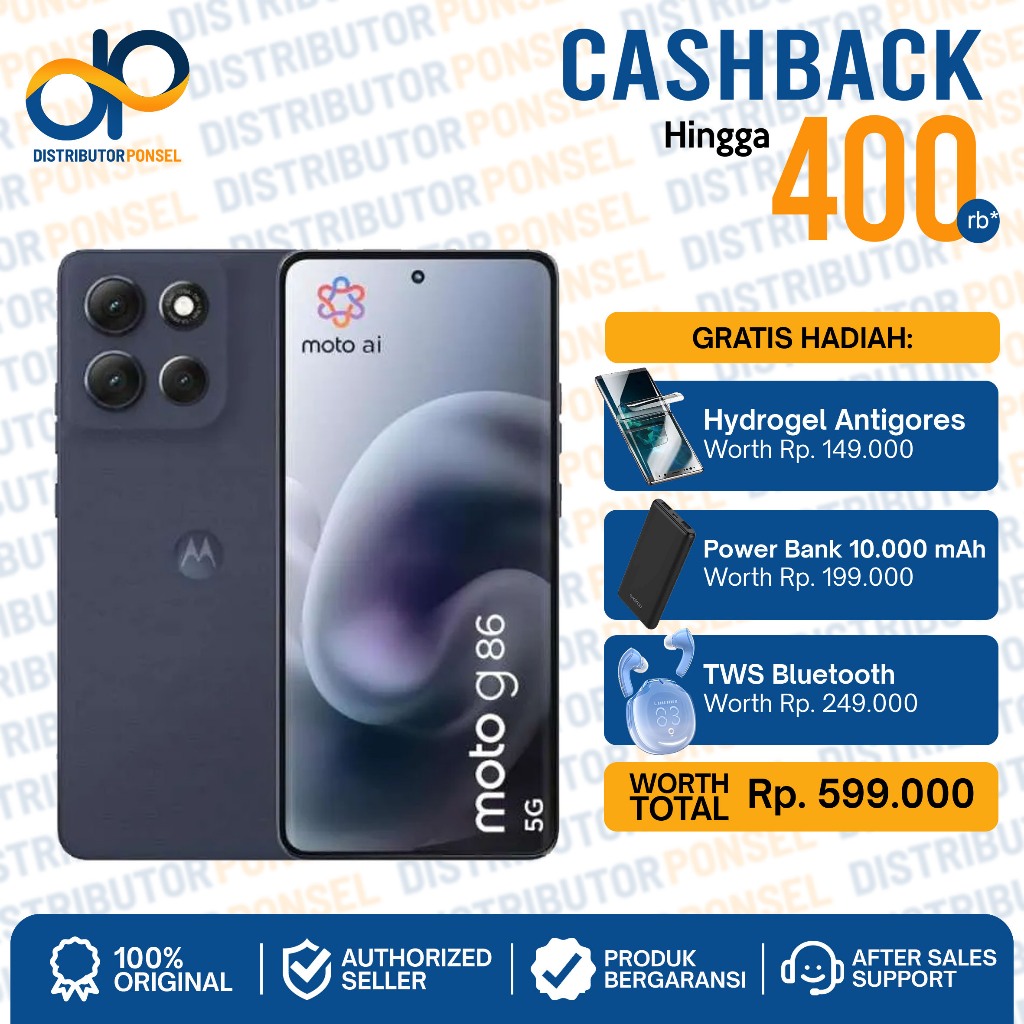 Jual Motorola Moto G86 Power 5G 8/256GB Garansi RESMI - Moto G86 8GB 256GB | Shopee Indonesia