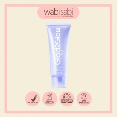 GLAD2GLOW Blueberry Ceramide Low Ph Gel Cleanser 70gr
