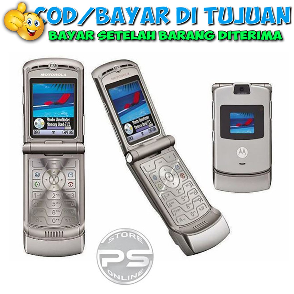 Jual HP Motorola RAZR V3 - HP Lipat Elegan - HP Lipat Terlaris Sepanjang Masa | Shopee Indonesia