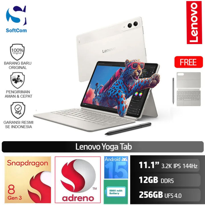 LENOVO Yoga Tab 75ID Snapdragon 8 Gen 3/12GB/256GB UFS 4.0/11.1″ 3.2K Touch 144Hz/Android 15 | Lazada Indonesia