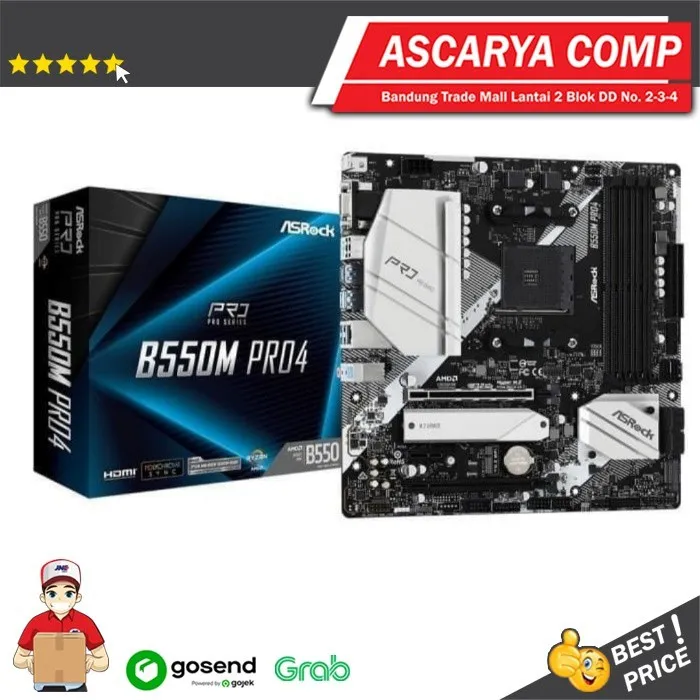 ASRock B550M Pro4 (AM4 AMD Promontory B550 DDR4 USB3.2 SATA3)