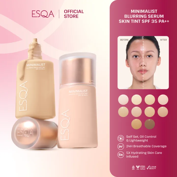 ESQA Minimalist Blurring Serum Skin Tint SPF 35 PA++ | Lazada Indonesia