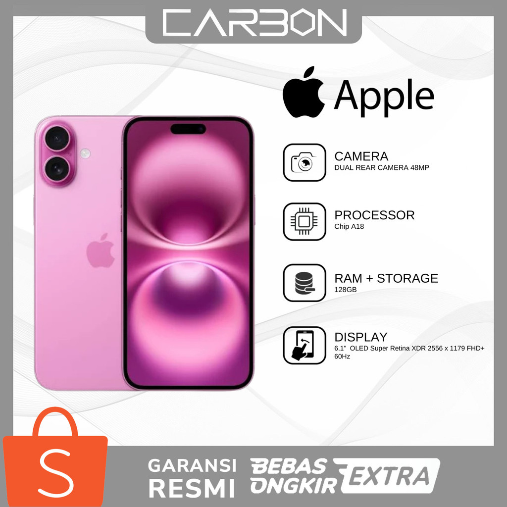 Jual [NEW] Apple iPhone 16 256 GB | Shopee Indonesia