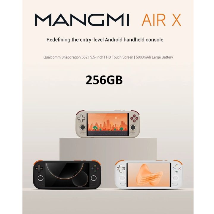 MANGMI AIR X 256GB Gaming Console Snapdragon 662 Handheld Android RGB Hall Joystick Linear Trigger | Lazada Indonesia
