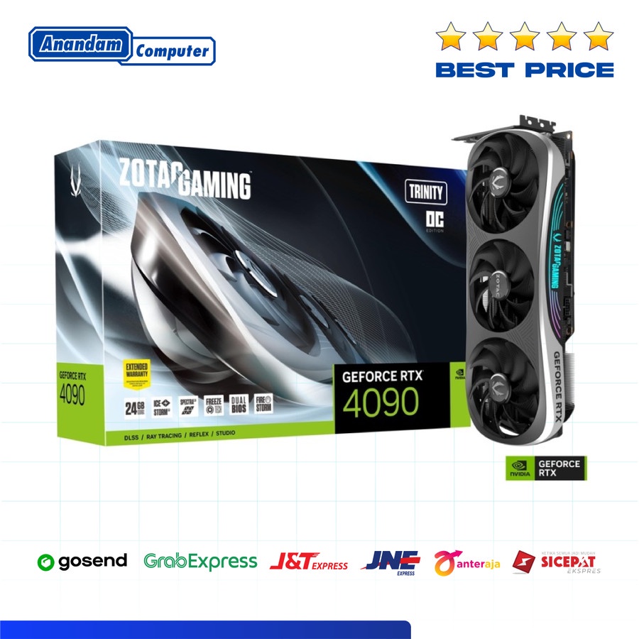 Jual ZOTAC GAMING GeForce RTX® 4090 Trinity OC 24GB GDDR6X | Shopee Indonesia