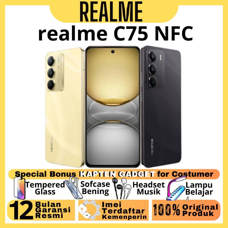 Jual HP REALME C75 8/128 GB - 8/256 GB RAM UPTO 24GB Tahan Banting & Air 100% BARU ORIGINAL GARANSI RESMI | Shopee Indonesia