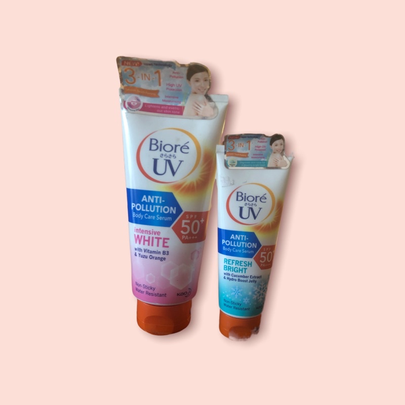 Jual Biore UV Anti-Pollution Body Care Serum 150ml SPF 50+ PA+++ | Shopee Indonesia