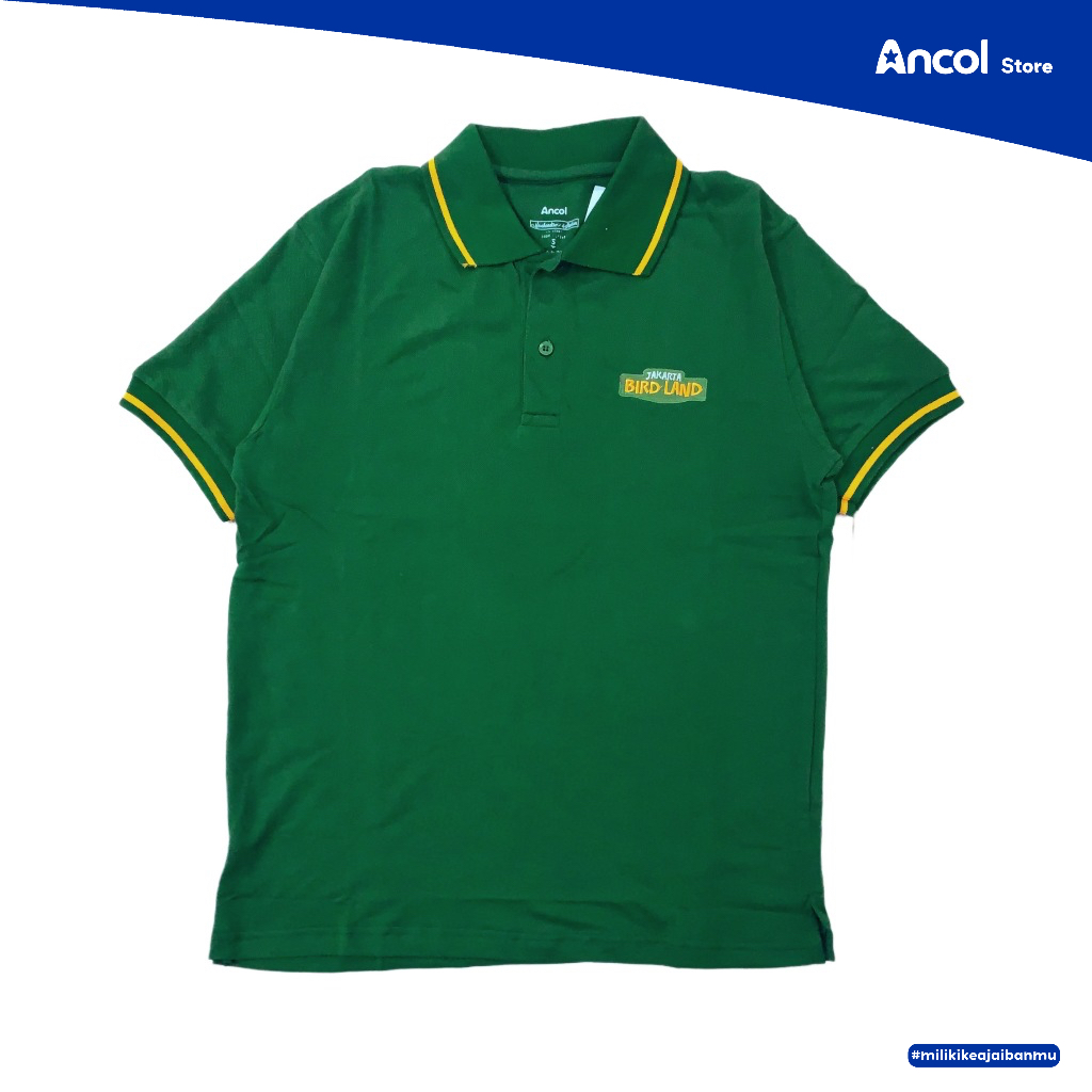 Jual Ancol Baju Kaos Polo Jakarta Bird Land Kerah Kuning | Official Merchandise | Shopee Indonesia