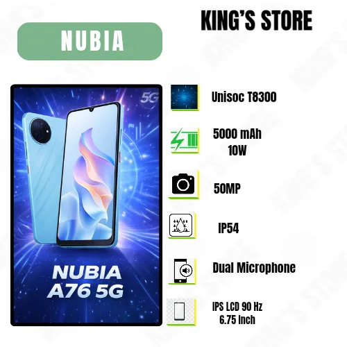 NUBIA A76 5G 8/128 GARANSI RESMI | Lazada Indonesia