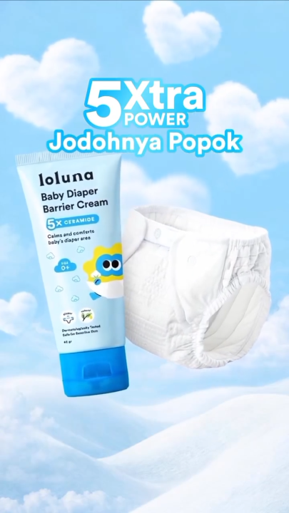 Loluna Baby Diaper Barrier Cream dengan 5x Ceramide Krim Ruam Popok Bayi Zinc Oxide | Lazada Indonesia