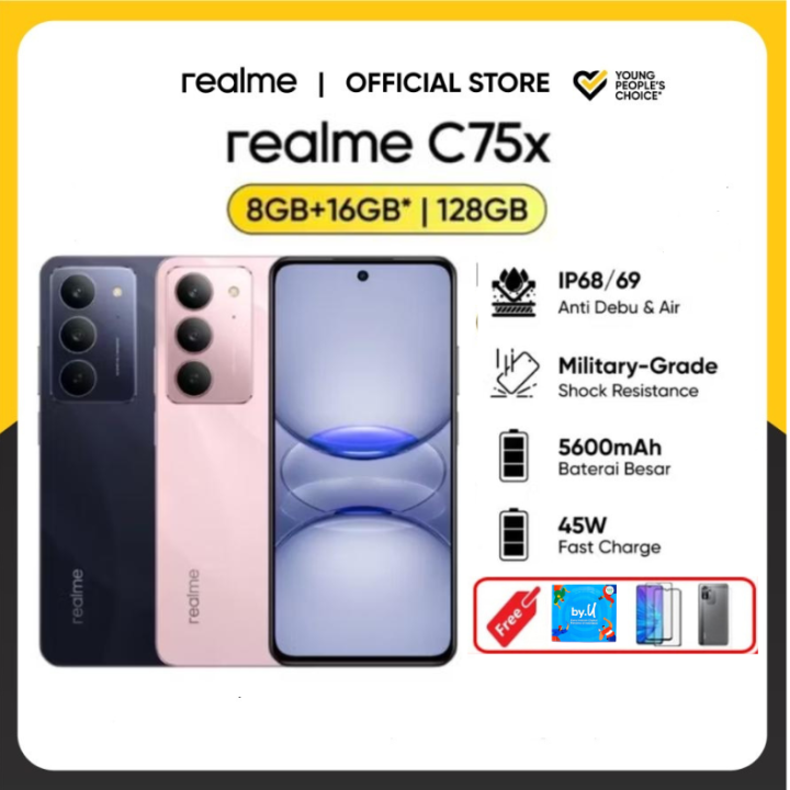 REALME C75X 8/128 GB ANDROID C75X 8/128 GB 45W FAST CHARGE - REALME C75X - Blue, 8GB / 128GB | Lazada Indonesia