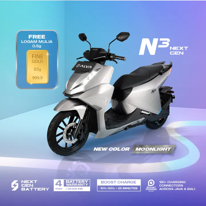 ALVA - ALVA N3 NEXT GEN Sepeda Motor Listrik | Lazada Indonesia
