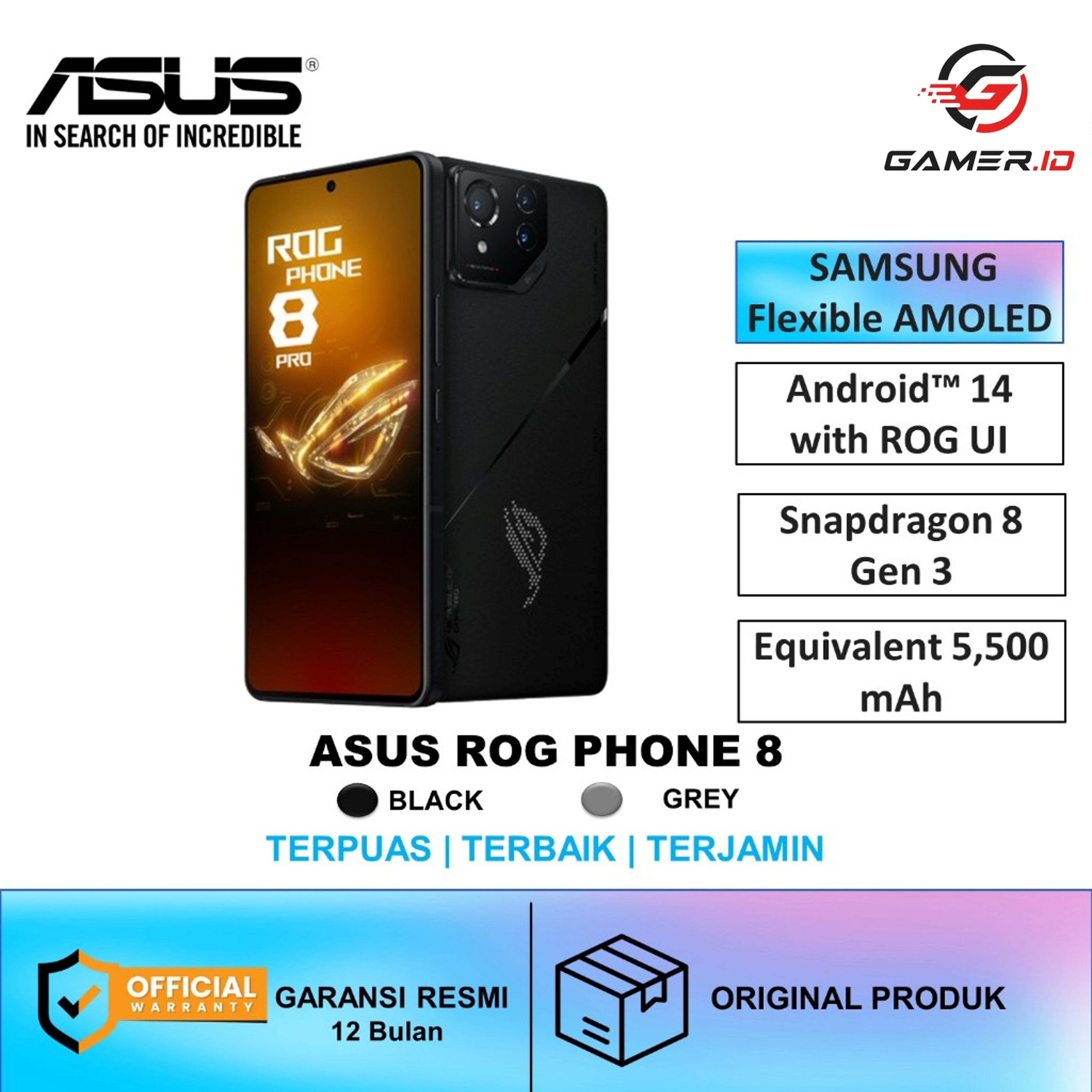 Jual ASUS ROG PHONE 8 12/256GB ASUS INDONESIA | Shopee Indonesia