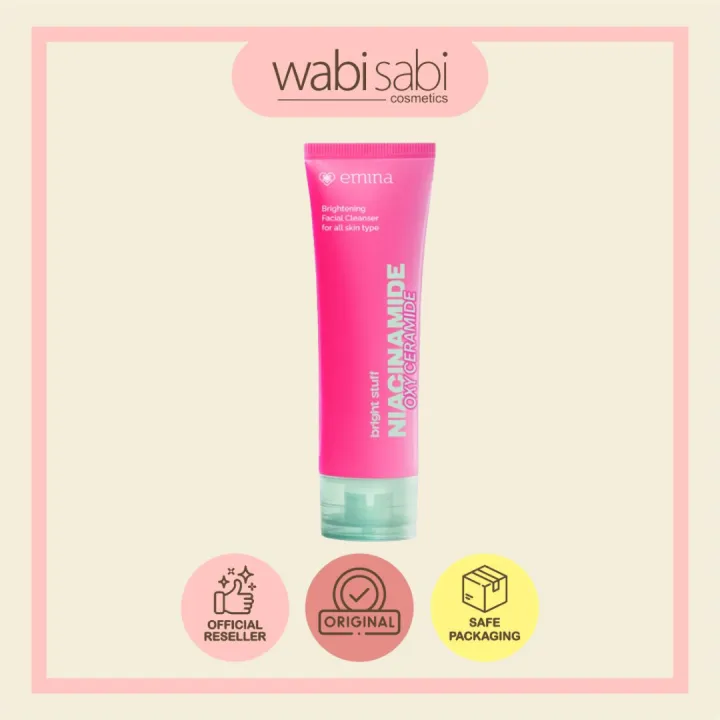 EMINA Bright Stuff Niacinamide Oxy Ceramide Brightening Facial Cleanser | Lazada Indonesia