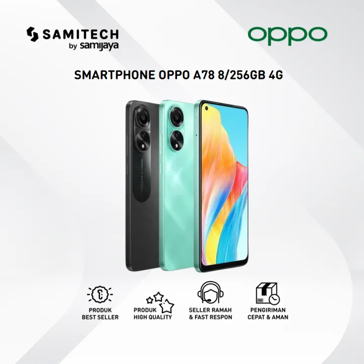 OPPO A78 4G RAM 8/256 GB Smartphone | Lazada Indonesia