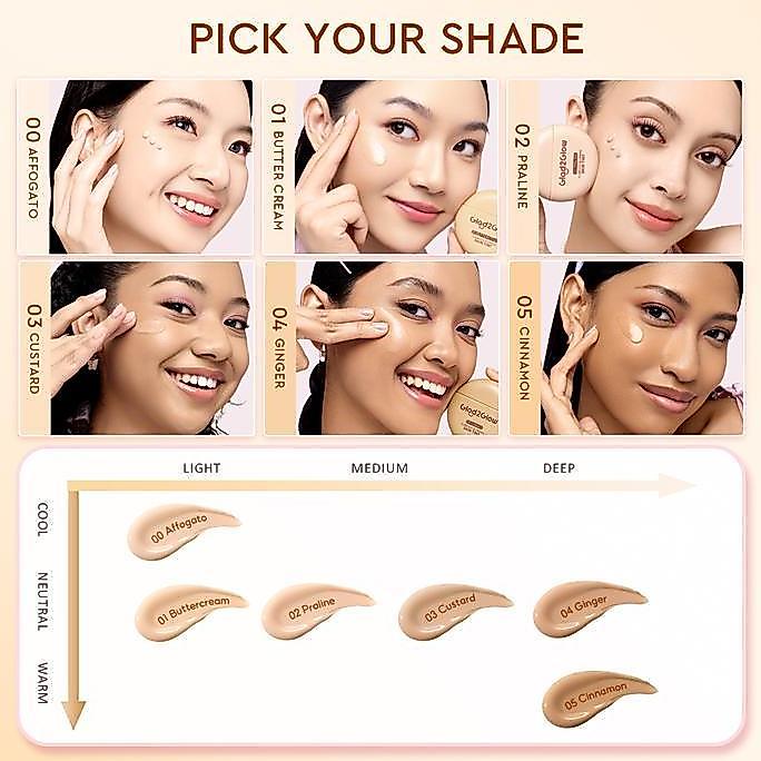 ismahan_seller - [bpom] glad2glow flawless blurring skin tint foundation ringan mengandung squalane melembabkan skin barrier coverage medium buildable menyamarkan pori pori hasil akhir natural soft matte oil control tahan lama seharian