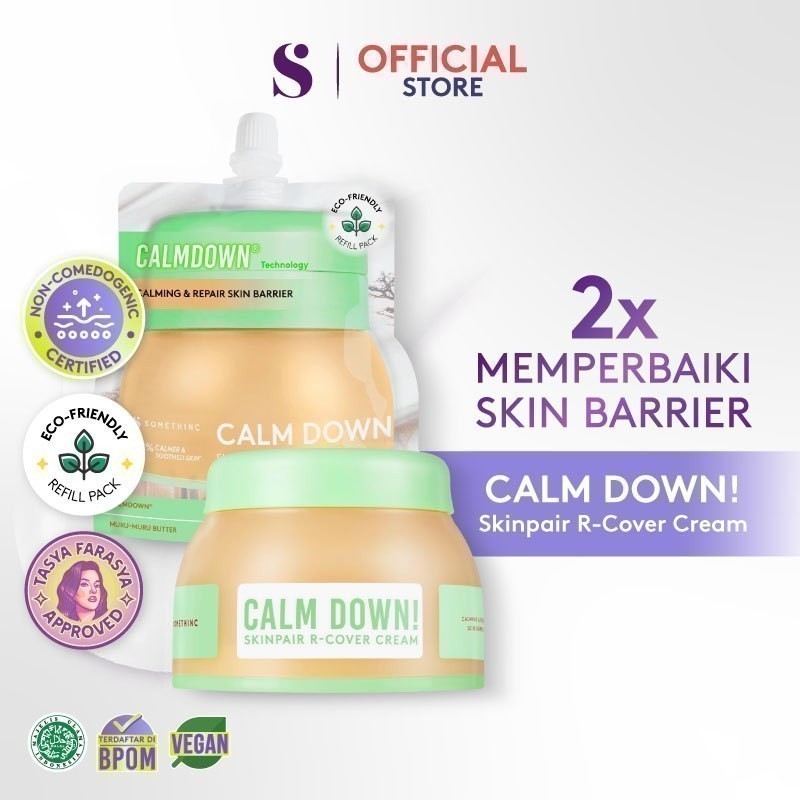Tqstr_ [TASYA FARASYA APPROVED] SOMETHINC Calm Down! Skinpair R-Cover Cream Moisturizer -
