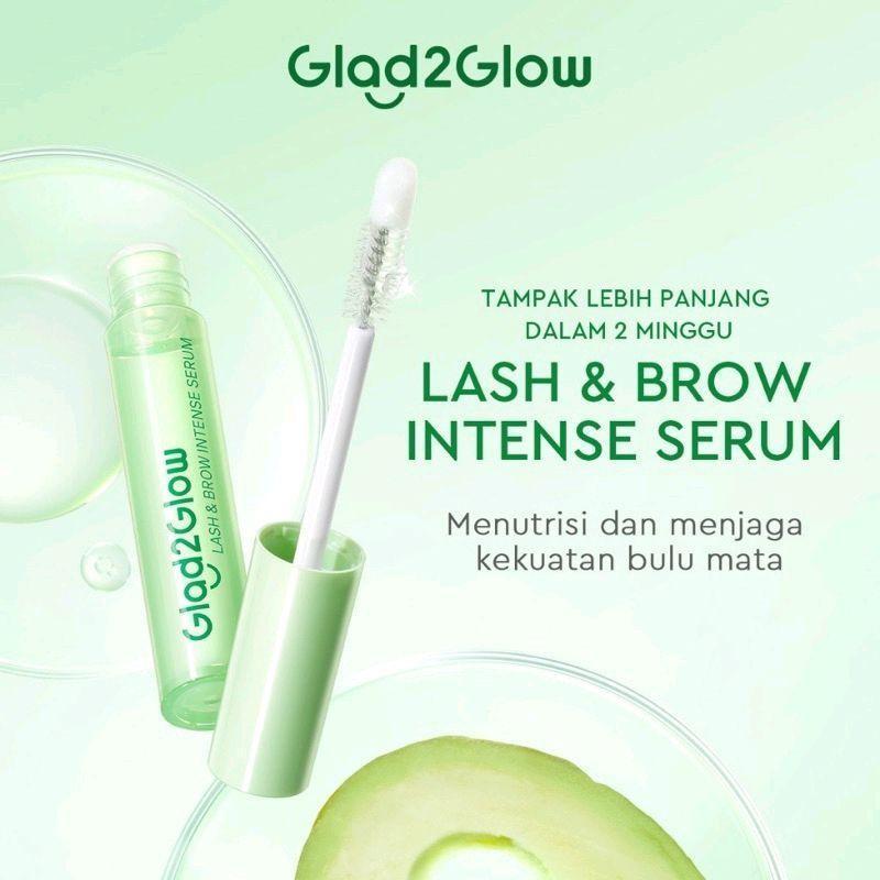 ZC Glad2Glow Brow & Lash Intense Serum dengan Peptide Complex dan Biotinoyl Tripeptide-1 - Extract, Panthenol, Treatment, Eye