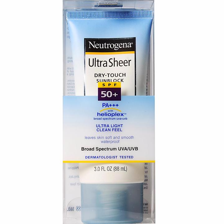 Neutrogena Ultra Sheer Dry Touch sunscreen sunblock SPF 50 / 50+
