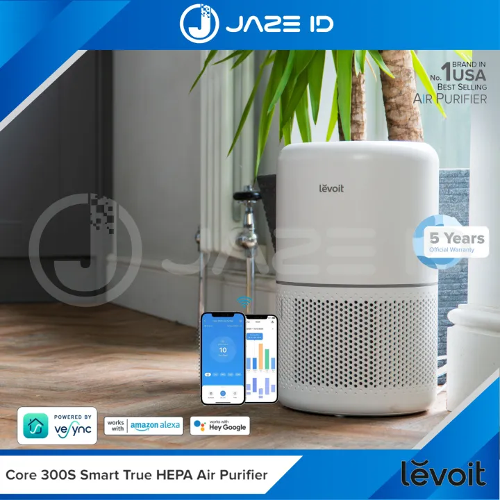 Levoit Core 300S Smart WIFI True HEPA Air Purifier USA Original Udara