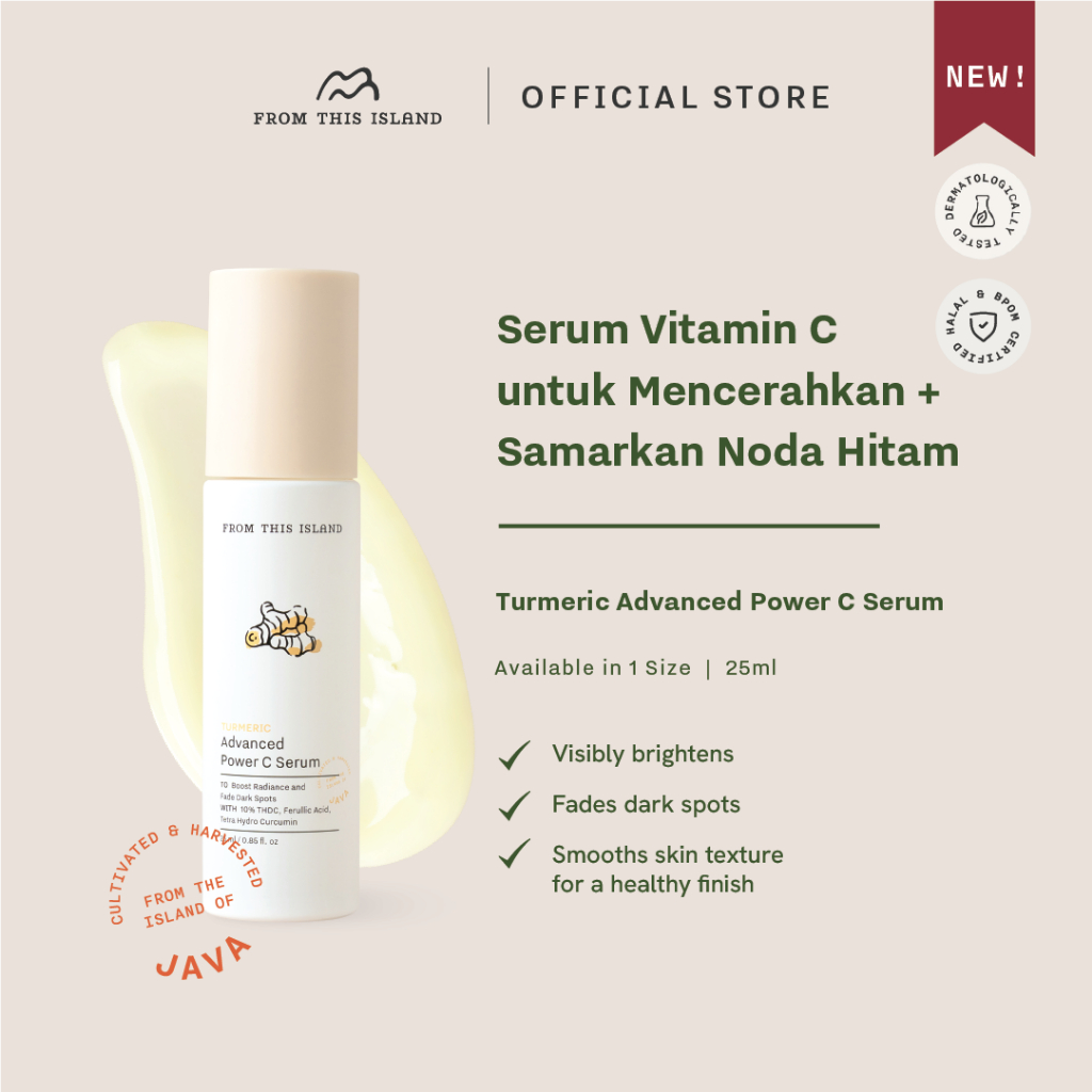 Jual From This Island Turmeric Advanced Power C Serum | Brightening Serum dari Kunyit, Mencerahkan Wajah, Menyamarkan Noda Hitam & Flek, Membuat Kulit Halus & Bercahaya | Shopee Indonesia