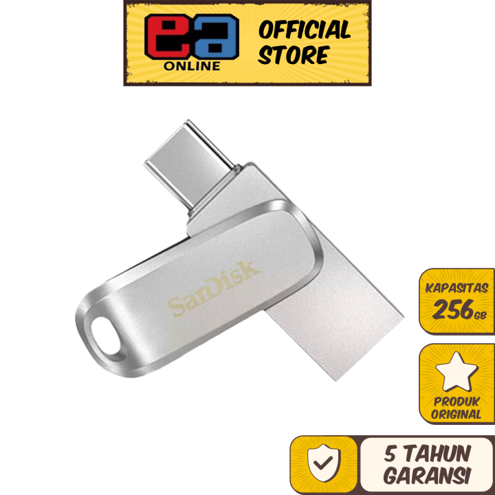 SanDisk Ultra Dual Drive Luxe OTG USB 3.1 Type-C Up To 150MBps - 256GB