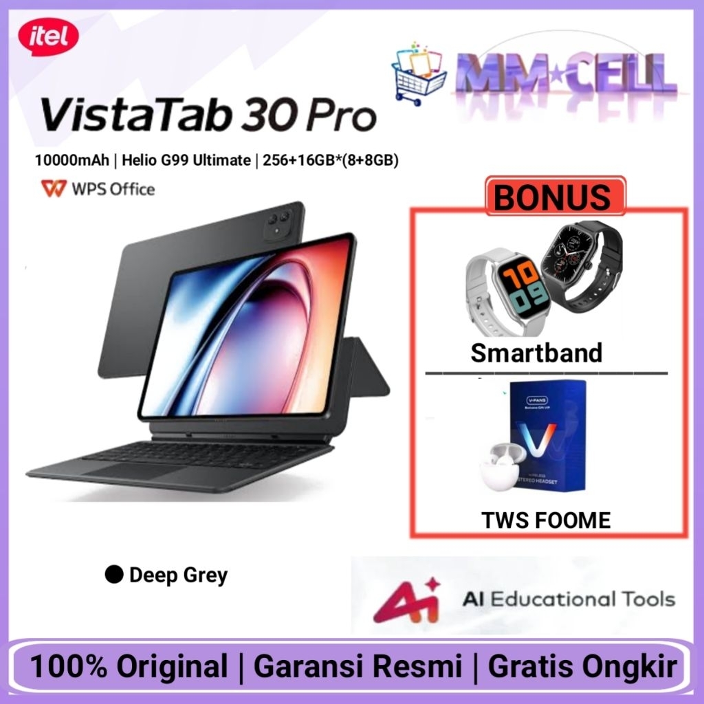Jual ITEL VISTATAB 30 PRO | Vista Tab 30 Pro Garansi Resmi Itel Indonesia | Shopee Indonesia