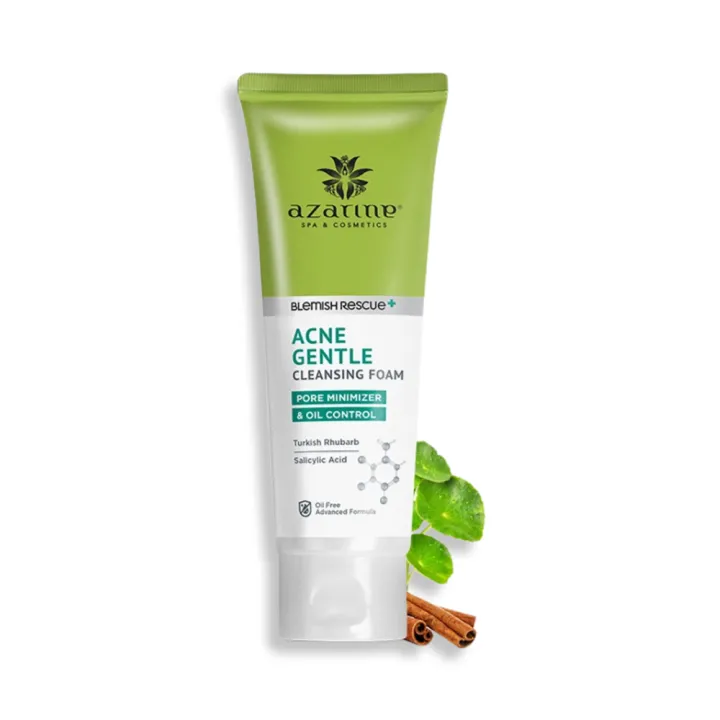 Sabun Pembersih Kulit Wajah Sabun Muka Glowing Dan Putih Pengecil Pori Pori Wajah Azarine Acne Gentle Cleansing Foam 60ml Facial Wash Penghilang Jerawat Dan  Bekas Jerawat Face Cleanser Oil Control Pembersih Wajah Pemutih Kulit Kusam