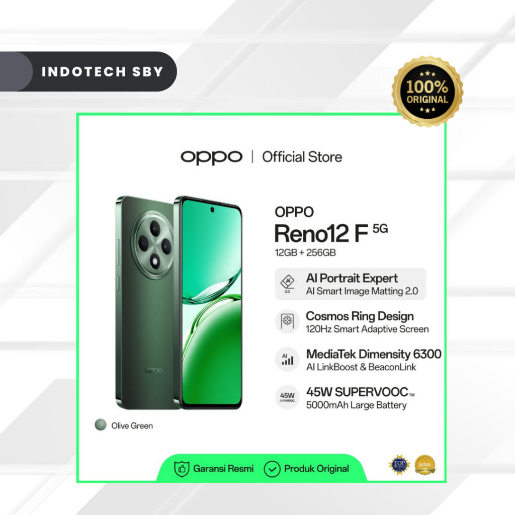 OPPO Reno12 F 5G 12GB/256GB (Garansi Resmi) XYZ8732OP