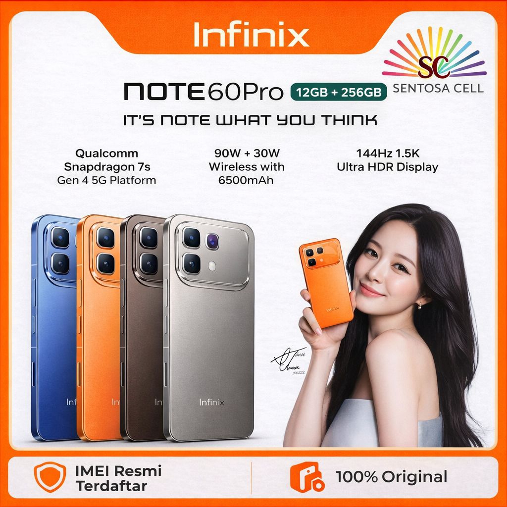 HP INFINIX NOTE 60 PRO 5G 8/256 | 12/256 NFC GARANSI RESMI INFINIX INDONESIA
