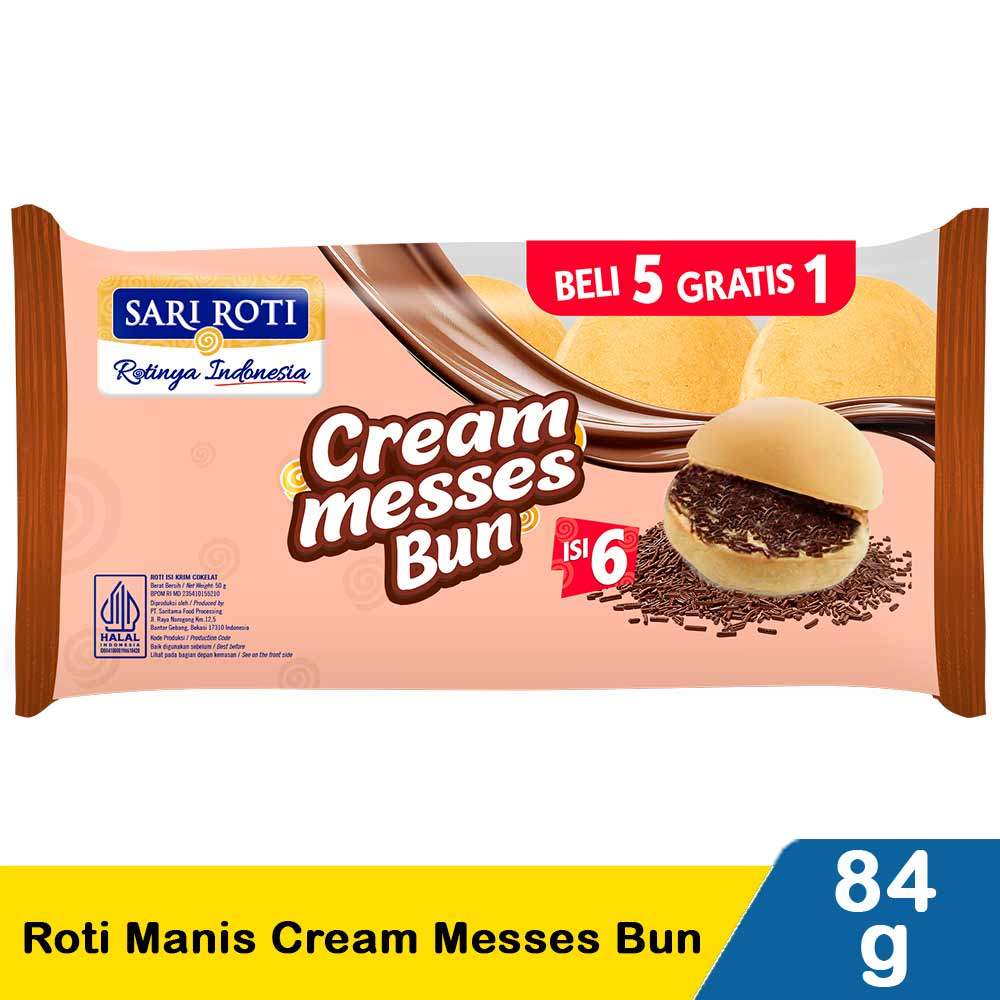 Jual SARI ROTI ROTI MANIS CREAM MESSES BUN FAMILY 230g | Shopee Indonesia