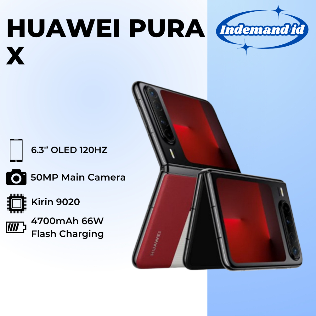 Jual Huawei Pura X 5G HarmonyOS 5.0.1 6.3'' 120Hz 50MP 4720mAh 66W OTA NFC | Shopee Indonesia