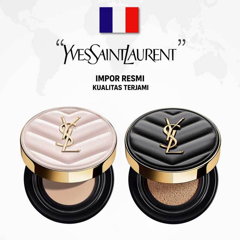 Jual YSL Yves Saint Laurent Cushion Foundation Touche Eclat Glow Pact & Le Cushion Luminous Matte - Hitam & Pink, Make Up Wajah High Coverage, Natural Finish, Base & Concealer | Shopee Indonesia