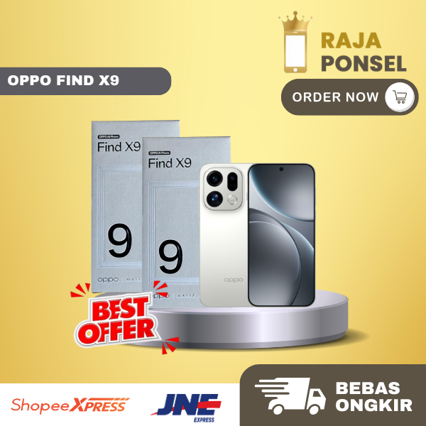 (RESMI) Oppo Find X9 12/256GB 12/512GB Red Black Grey