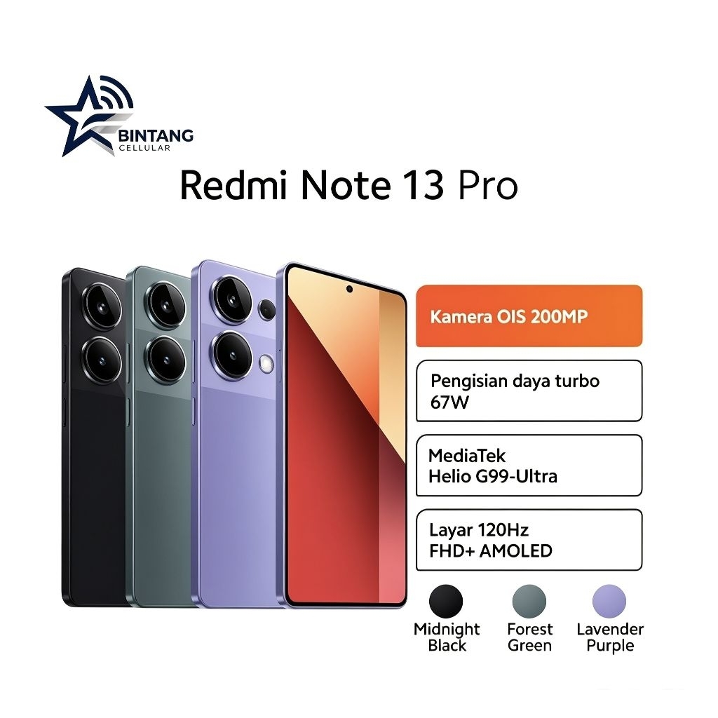 HP XIAOMI REDMI NOTE 13 Pro 8/256 GB - REDMI NOTE 13 Pro RAM 8GB ROM 256GB