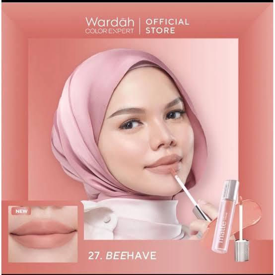 Wardah Exclusive Matte Lip Cream 27 Beehave | Lazada Indonesia