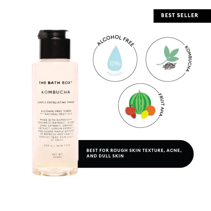 THE BATH BOX KOMBUCHA Gentle Exfoliating Toner - Bebas Alkohol | Lazada Indonesia